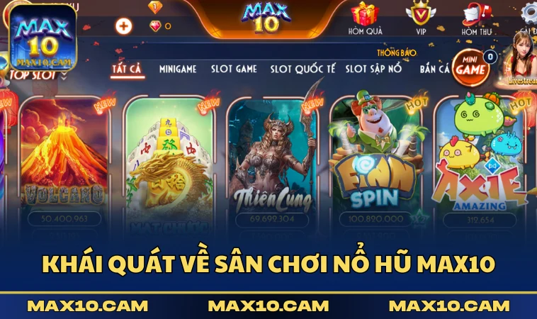 Khái quát về sân chơi Nổ Hũ MAX10