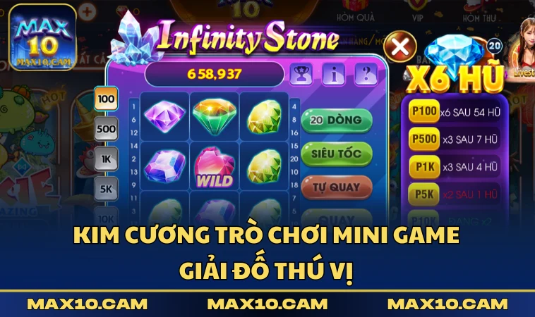 Kim Cương trò chơi Mini Game giải đố thú vị